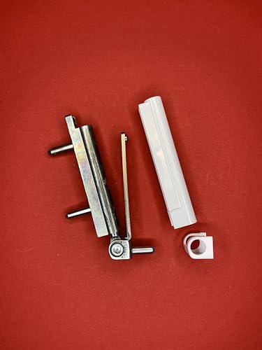 Original Winkhaus Reparaturset für Kunststoffenster bestehend aus Ecklager Scherenlager für die Serien aktivPilot autoPilot inkl.Befestigungsset (silber mit weißen Kappen)