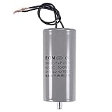 [Especificación] - Capacidad nominal: 25uF; Tolerancia: ± 5%; Voltaje nominal: 450V AC; Tamaño del cuerpo: 98x45mm/3.9x1.8 pulgadas (L*D); Frecuencia nominal: 50/60 Hz; Categoría climática: 40/70/21
