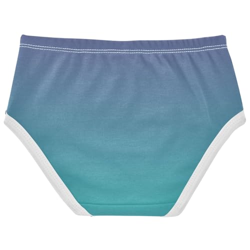 Joisal Violet Light Sea Green Gradient Little Girl Panties Toddlers Underwear Floral Cotton Designer Briefs Undies Kids 2t2