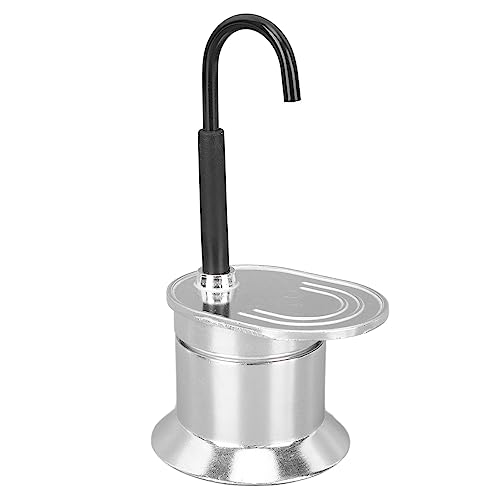 Agatige Cafetera Italiana Pequeña, 1 Taza De 50 ML De Aleación De Aluminio Espresso Fabricante De Cafetería Italiana Bote De Cafetería Moka Pot Cafetera Moka Para Fiestas Al Aire Libre Viajar
