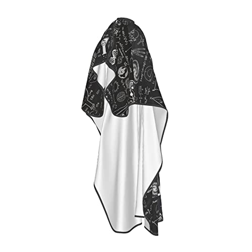 Cape de coiffeur unisexe ajustable et imperméable blanche taille unique - 3