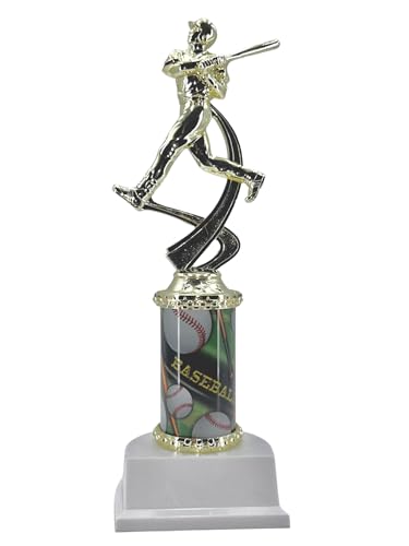 Express Medals 1 Pack Baseball Trophy 10 Inch Height Bright Gold Awards Team Trophies Award Tournament Winner Event Prize Party Favor Male ATR301