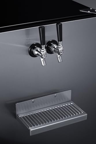 Image of Summit 24 inch Cold Brew Kegerator, Dual Front Taps, No Drill Coffee Dispenser, ADA Compliant, Stainless Steel - SBC7BRSFRTPCFADALHD (Left Handed Door Swing)