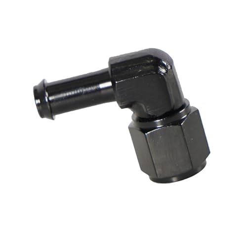 Zambuph Adaptador de lengüeta hembra de resistencia, resistente a la corrosión, Flexible, aleación aceite Fulid, manguera grado giratorio a, Negro, AN6 8 mm