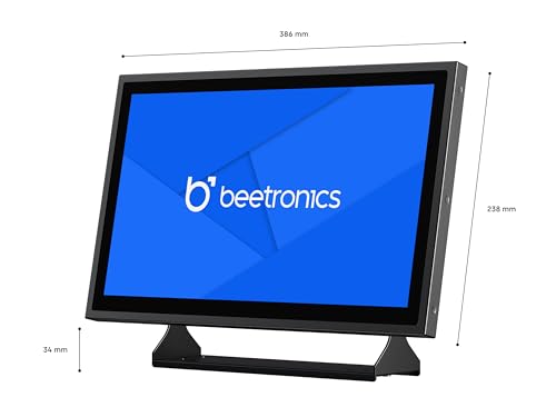 Image of Beetronics 15 Inch Touchscreen Monitor | Full HD 1080p | 15TS7M - Industrial-Grade, Professional 10-Point Multi Touch Display for PC, Mac, Linux - HDMI, DisplayPort, USB-C, VGA Inputs