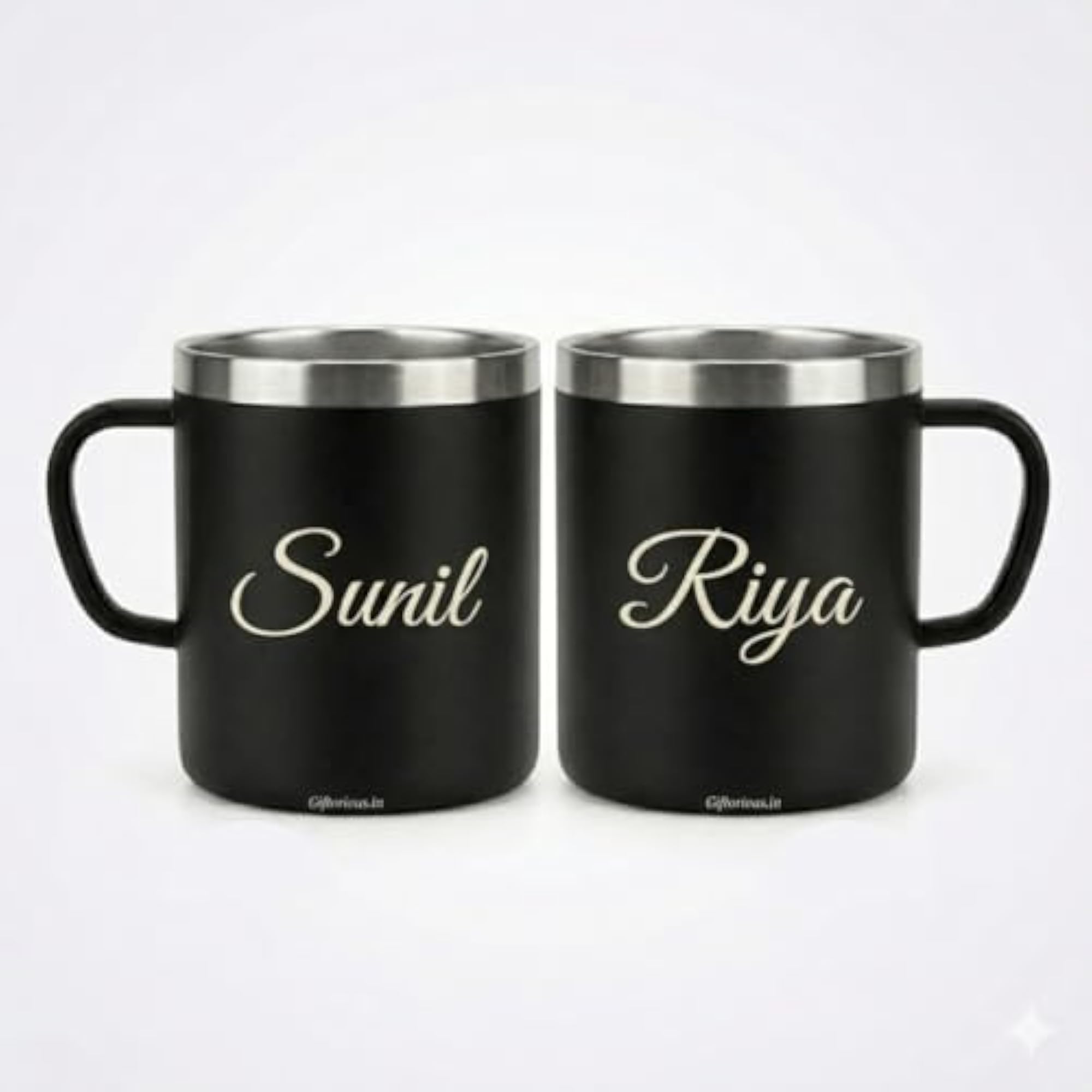 Personalised Stainless Steel Mug with Name, Unique Gift for Him