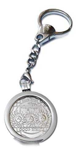 1000 LIRE D'ARGENT BRUNO MONETA porte-clés homme pour clés de voiture