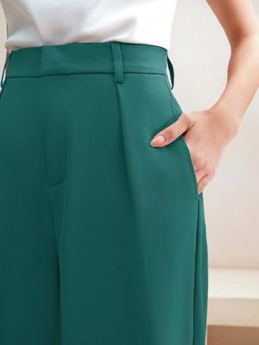 Image of KOTTY Women's Elegant High-Waist Wide-Leg Trousers for Office & Casual Wear