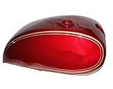 Autozubehör AEspares Norton 750 850 Interstate Cherry Commando Stahl-Tanktank mit Deckel und 2 Wasserhähnen