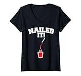 Photo Gallery donna nailed it funny nail technician nailed it maglietta con collo a v Photo Gallery donna nailed it funny nail technician nailed it maglietta con collo a v