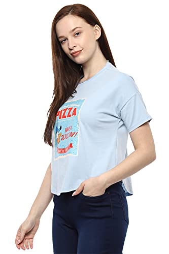 Image of Mirako by Van Heusen Women's Solid Regular Fit T-Shirt