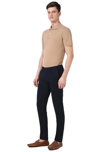 Image of Peter England Men's Skinny Fit Mid Rise Premium Casual Trouser Chinos