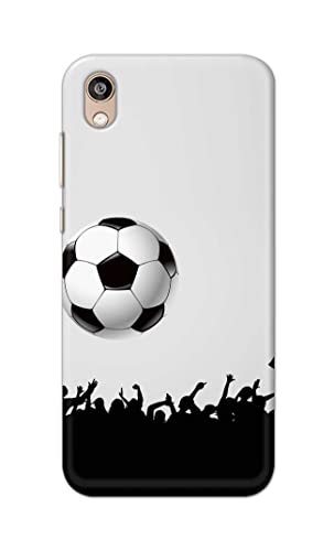 Image of Printed Hard Back Cover Case for Honor 8S | Huawei Y5 2019 Back Cover (Football Icon) -1302