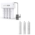 Ecoviva Under Sink Reverse Osmosis RO Water Filter Filtration System - 800GPD Bundle with Extra Filter PP, GAC, CTO