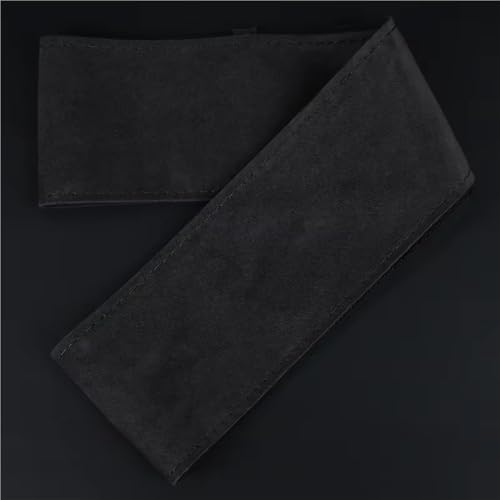 steering wheel protector Suede Car Steering Wheel Cover 15 Inch Auto Steering Wheel Wrap With Needle Thread(BLACK)