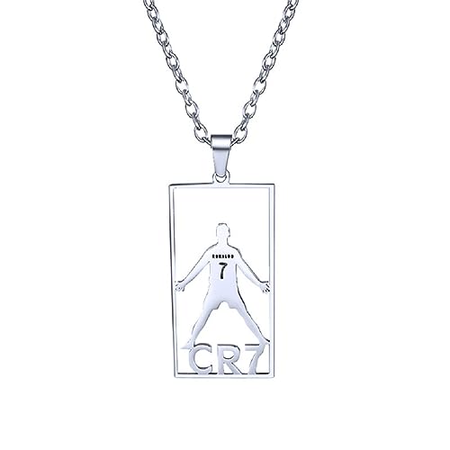 Collier joueur de football numéro 7 pour look streetwear quotidien