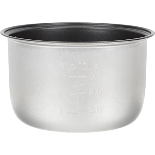 Ipetboom Stainless Steel Cookware Rice Cooker Inner Pot Rice Cooker Liner Nonstick Rice Cooking Container Caking Baking Pan Rice Makers Accessories for Rice Maker Cooker 3L Rice Container