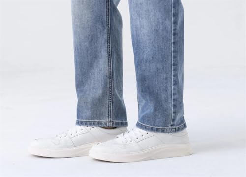 Men's Ultra-Thin Loose Jeans, Casual Straight-Leg, Vintage Stretch Trousers4