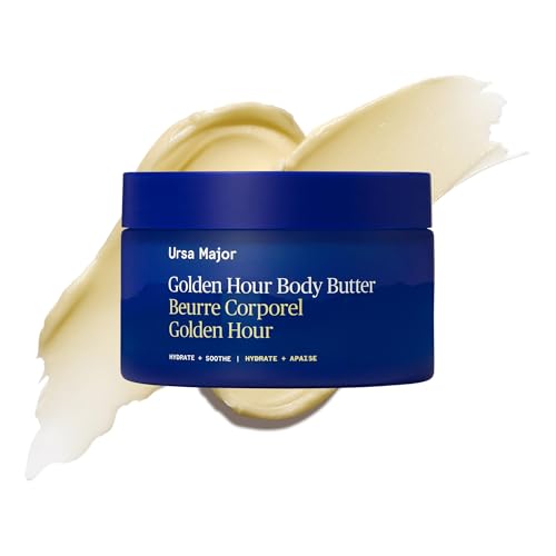 Ursa Major Golden Hour Body Butter | Fast Absorbing Body Lotion | Provides Deep Hydration & Supports Skin’s Barrier | Rich Texture, Non-Greasy Finish | Vegan, Cruelty-Free, Non-Toxic | 6.7 ounce