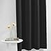 Muamar No Drill Blackout Curtain, Easy Install Window Curtain Panels, Portable Bedroom Curtains 2 Panel Sets, Light Blocking Shades for Window (Black, 52