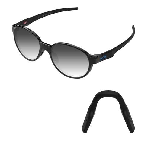 Acefrog Upgraded Almohadillas nasales para Oakley Metalink OX8153, OX8183 OX8183 Eyeglasses, Miter OX8154, Cogswell OX8157 Bisel, Activate Eyeglass Push-in Nose Piece Replacement, Anti-Slip, Negro