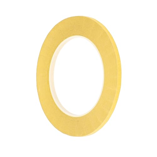 Image of 1 Pc Painters Tape Masking Master Tape Easy Removal Yellow 5000x0.5x0.01cm / 54.68 Yards x 0.2 Inches x 140um