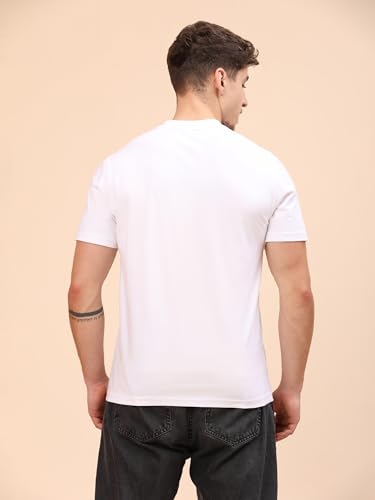 Image of Men's Cotton V-Neck T-Shirt-Soft, Breathable, Plain Solid Casual Tee for Everyday Wear & Layering