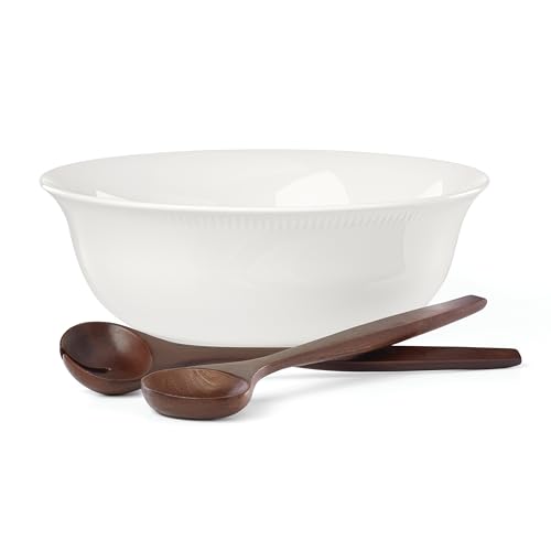 Lenox-Profile-Salad-Bowl-Server-Set-1237-White