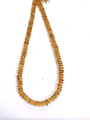 LKBEADS 1 sznur AAA jakość naturalny cytryn mikro fasetowane oponki - cytryn niemiecki szlif Rondelle koraliki 8-9 mm - 40 cm długi sznurek kod-HIGH-37984