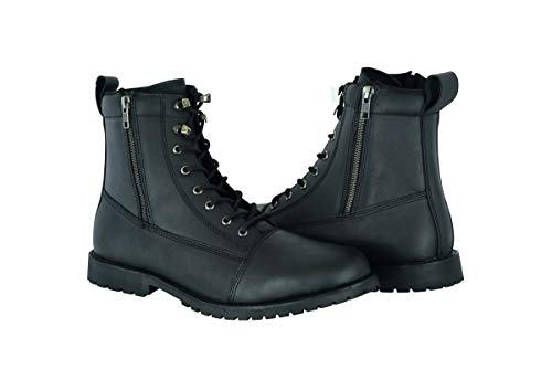 A&H Apparel Men's Motorcycle Combat Oxford Casual Dress Leather Boots (12)