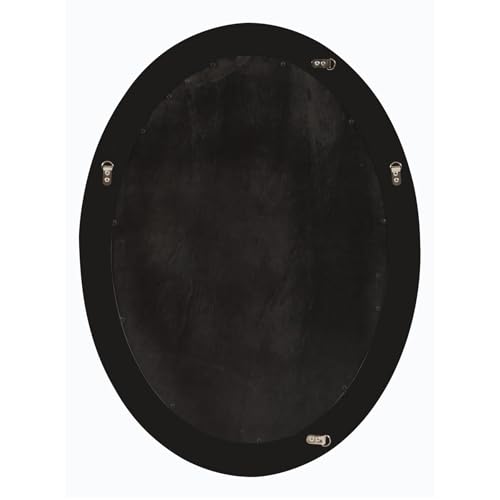 Howard Elliott Nero Oval Wall Hanging Mirror for Wall, Rich Country Gold Decorative Oval Mirror for Wall Vanity Mirror Perfect for Living Room, Bedroom & Home Decor, 26 x 34 Inch