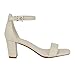Calvin Klein Women's Nolene Heeled Sandal, Ivory 151, 10