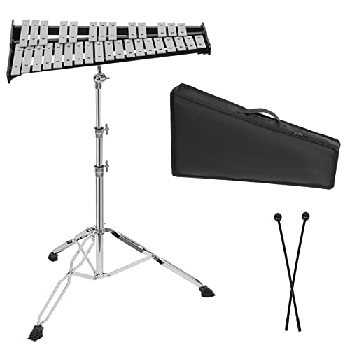 Topbuy 30-Note Foldable Glockenspiel Xylophone Instrument With 2 Rubber
