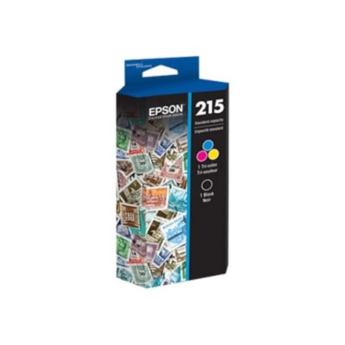 EPSON 215 Ink Standard Capacity Black & Color Cartridge Combo Pack (T215120-BCS) Works with WorkForce WF-100, WF-110, EC-110