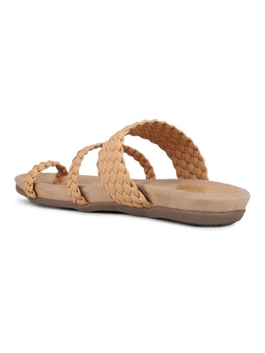 Image of Inc.5 Womens Beige Casual Solid Round Toe Sandals