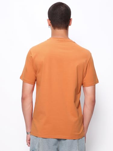 Image of Bewakoof Men's Graphic Print Regular Fit Half Sleeve Round Neck Pure Cotton T-Shirt