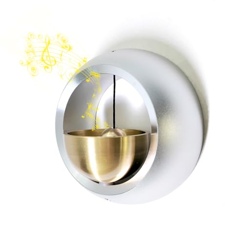 Shopkeepers Bell for Door Opening, Door Chime for Business When Entering, Easy to Install Magnetic Doorbell, Unique Business Decorations and Entrance Hanging Decorations- Creative Gift (Silver)