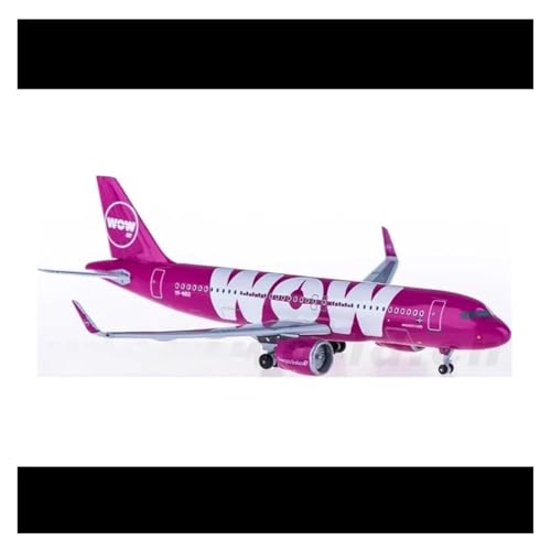 Miniatura Wow Air A320 modelo de avión terminado coleccionable 2