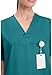 Cherokee Originals Unisex V-Neck Scrubs Shirt, Teal Blue, Medium
