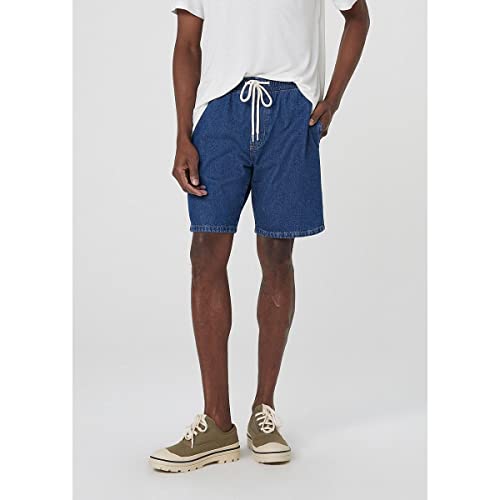 Bermuda Jeans Masculina Taper - Azul G