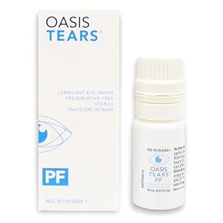 Oasis Tears OT6400 PF Preservative-Free Lubricant Eye Drops Dry Eye Relief | Artificial Tears | 0.34 FL OZ (10 mL)
