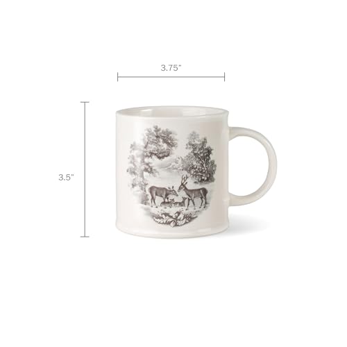 Fringe Studio Stoneware Taza Le Cafe Deer Family 10 oz miniatura 3