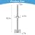 4-Pack Solid Jack Scaffolding Equipment Set, 18" Adjustable Galvanized Jack, Screw-On Base Plate Scaffolding Support Legs, for Baker Style Scaffolding