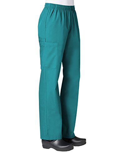 Maevn Women's Core Full Elastic Band Cargo Pants(Teal, Small)