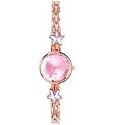 POPETPOP Women Fashion Quartz Wristwatch- Elegant Star- Shaped Rhinestone Wrist Watches Gifts for...