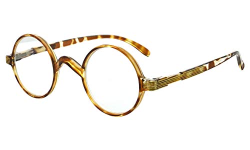 Image of Eyekepper Reading Glasses for Men, Large Round Readers Women Oval | Mens Womens Cheaters, Reader Eyeglasses, All-Day Comfort Spring Hinges, Scratch Resistant for Work /Crafts