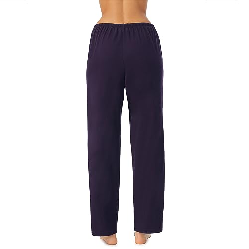 Image of Nautica Womens Pajama Pants - Lightweight Wide Leg Lounge Pants - Cotton Knit Jersey - Sleepwear Loungewear PJs for Women