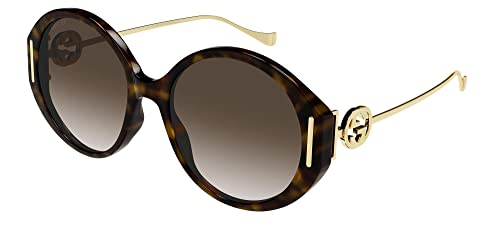 Gucci Sunglasses GG 1202 S- 003 Havana/Brown Gold