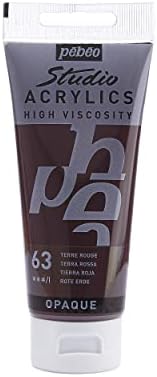 Pébéo - Studio Acrylics Fine Acrylic - Acrylic Paint - Yellow Acrylic - Yellow Ochre, 100 ml
