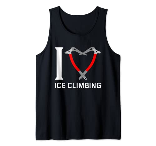 Produktfoto von Ich Liebe Eisklettern Eiskletterer Eispickel Kletter Tank Top